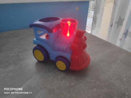 Hudobná hračka vláčik modrý, 