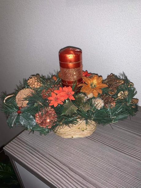 Vianočná dekorácia bez sviečky, 