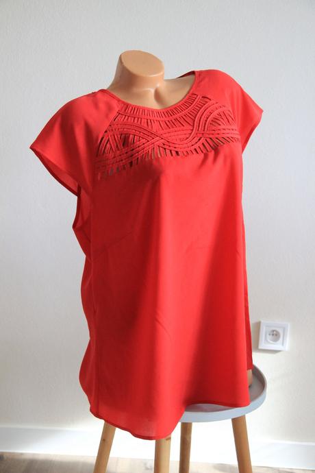 Elegantný červený top, xxl, xxl