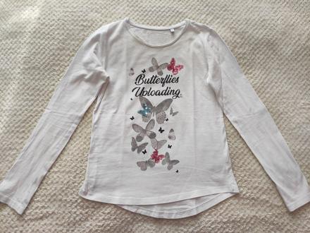 Tricko s trblietavymi motylikmi, 140