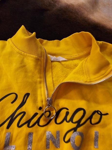 Žlto-sivý croptop 170, h&m,170