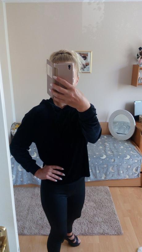 Semišová mikina, s