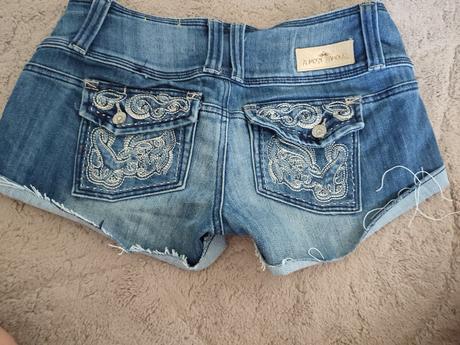 Dámske riflové kraťasy, m