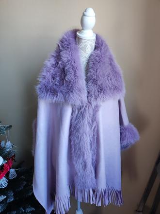 Dámske kožuškove pončo, 