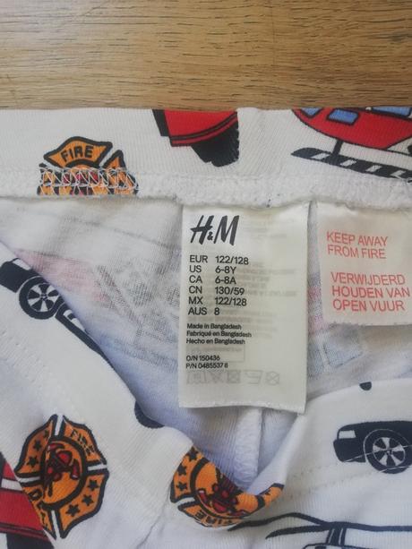 Pyžamo s autami, h&m,122