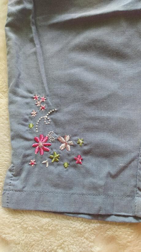 Lahke letne nohavice s vysivkou, 62