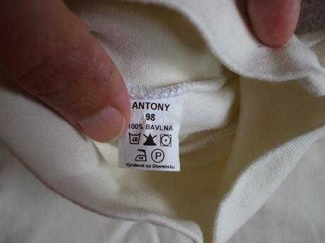 Bavlnený roláčik a páskaté tričko, antony,98