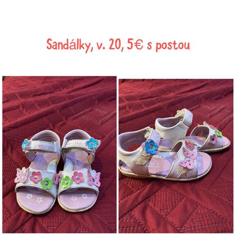 Dievcenske sandalky, cupcake,20