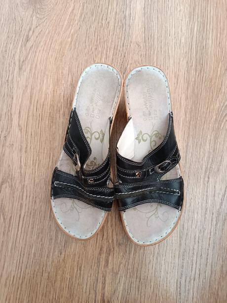 Šlapky kožené, 39