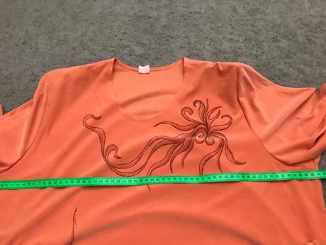 Oranžové dámske tričko, xxl