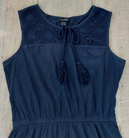 Dlhé letné šaty - modré, esmara,36