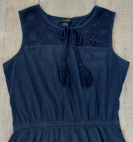 Dlhé letné šaty - modré, esmara,36