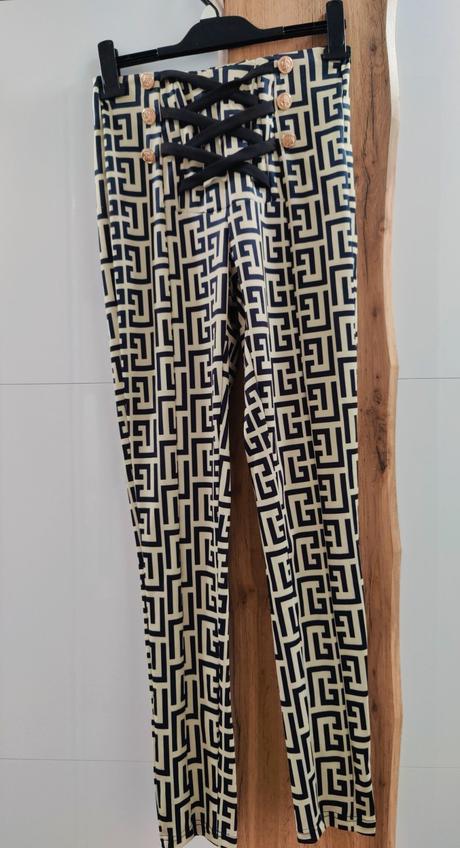 Vzorované nohavice, s