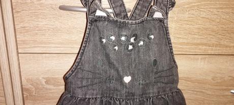 Riflová sukňa na traky, f&f,92