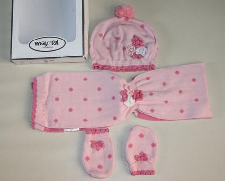 62/68 mayoral suprava, ciapka+rukavice+sal, mayoral,68