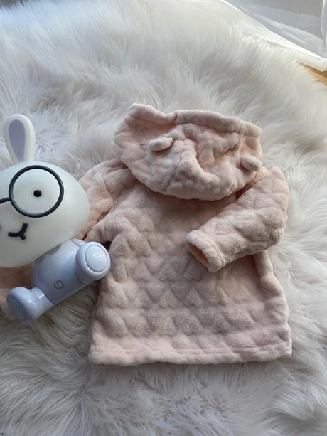 Flisová bunda so srdiečkami, lupilu,62