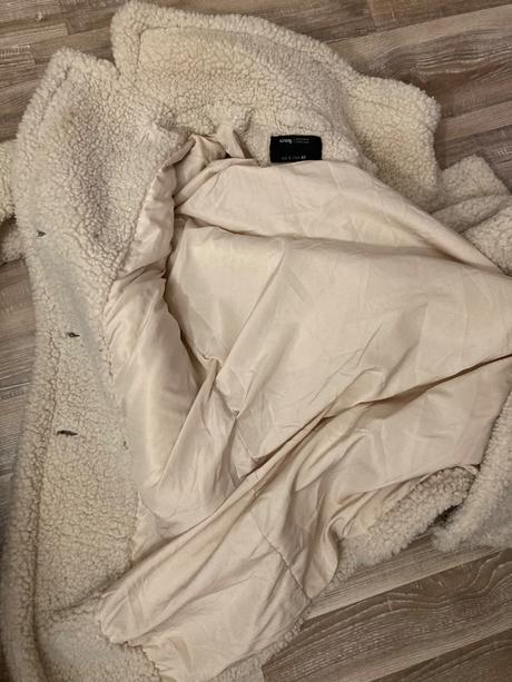 Krásny teddy kabát veľ.l/40, sinsay,l