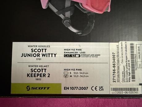 Lyziarska prilba plus okuliare set scott, m