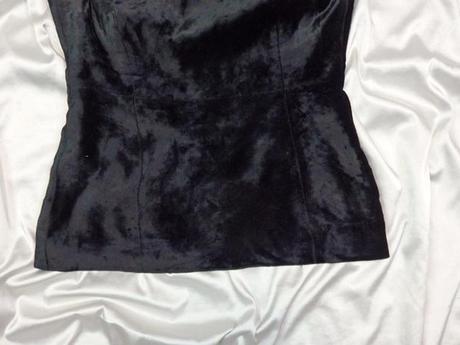 Luxusný zamatový top, s