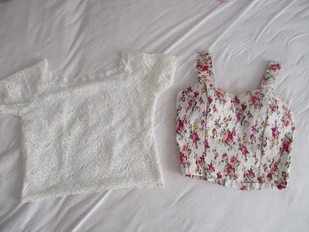 Trička crop top, xs