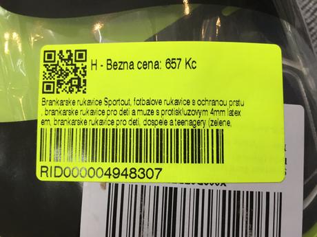 Fudbalove brankarske rukavice velkost 10, 