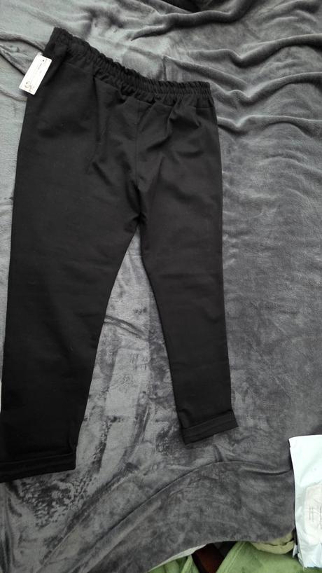 Nohavice streč čierne 4xl, c&a,4xl