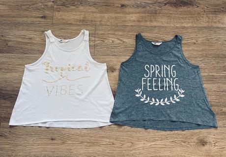 2 x tielko, h&m,164