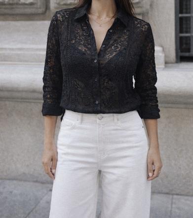 Zara blúzka krajka/čipka, zara,xs