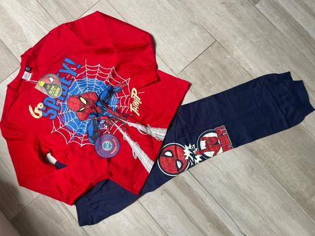 Tenšia bavlnená súprava spiderman, original marines,146 / 152