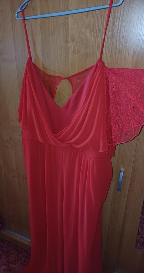 Damsky cerveny overal xxxl, xxxl