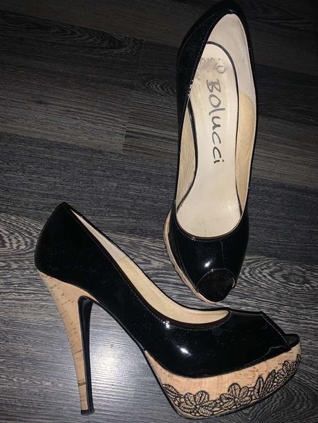 Kožené lakované topánky mario bolucci, 37