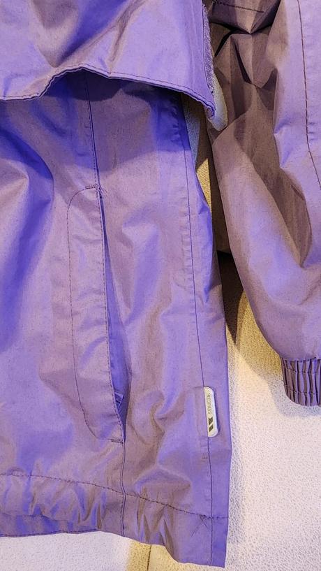 Bunda treková ľahká nepremokavá 9/10 rokov trespas, 134