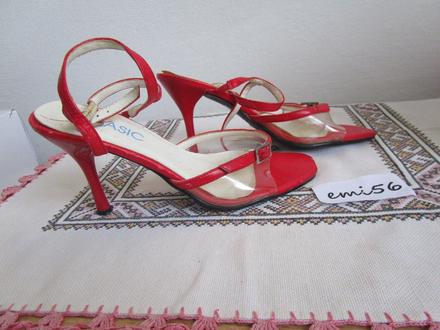 2273. sandále červené, 36