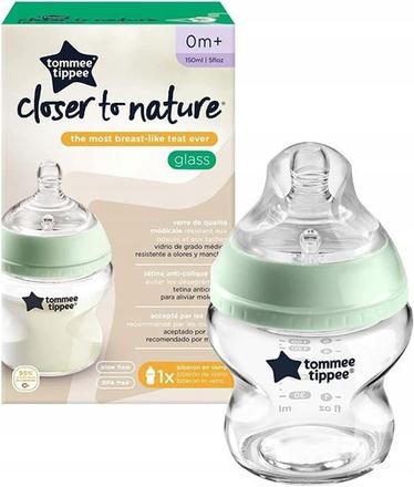 Tommee tippee kojenecká fľaša sklenená ctn 0m+, 15, tommee tippee