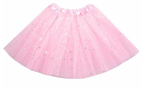 Tutu sukna tylova s trbietkami  hviezdickami rozne, <50 - xs