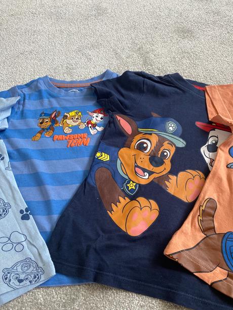 Detské trička paw- patrol krátky rukáv, 110