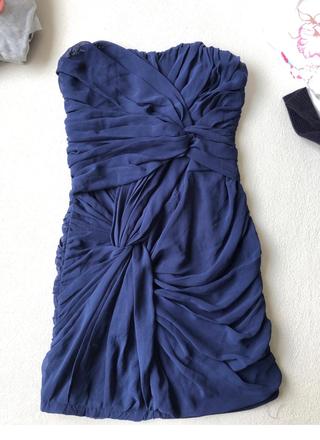 Modré mini šaty miso xs, xs