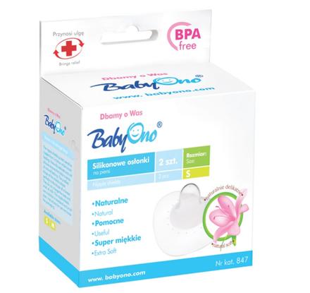 Babyono silikónová ochrana bradaviek 2ks, 