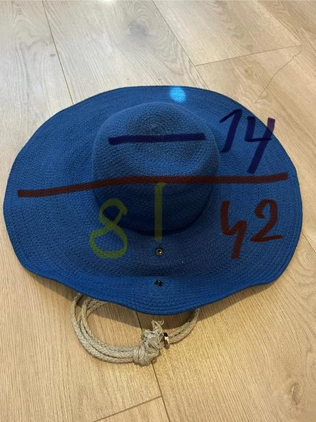 Krásny modrý bavlnený klobúk, 