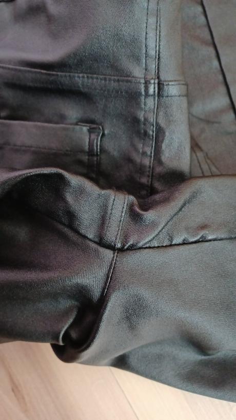 Kožené čierne nohavice, sinsay,s