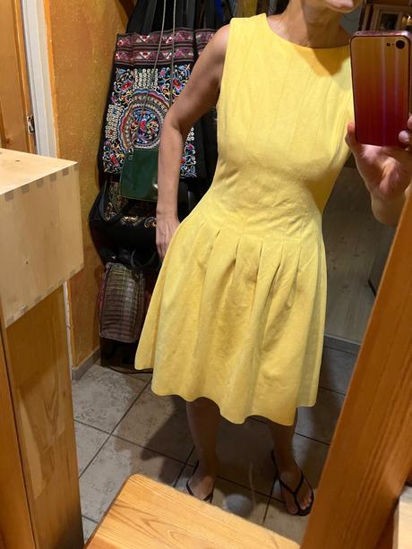 Žlté šaty, h&m,36