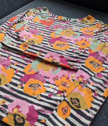 Sashe dojčiace tričko stripes poppy l, l