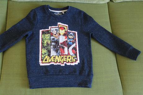 Avengers pulóver s 2 motívmi, c&a,128