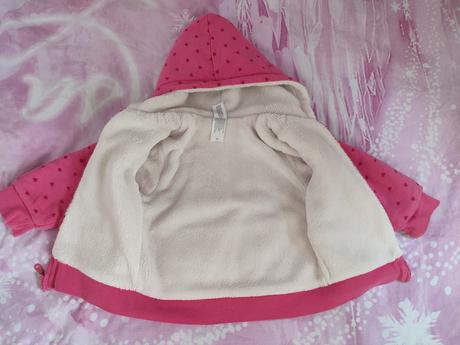 Zateplená mikina, baby club,80