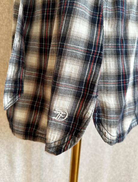 Flanelové kárované minišaty / tunika, tom tailor,s