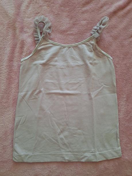 Trblietkavá sukňa s tielkom, h&m,140