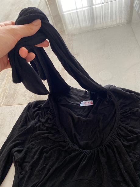 Tričko s viazaním na krku, m