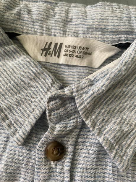 Košieľka 6-7 rokov, h&m,122