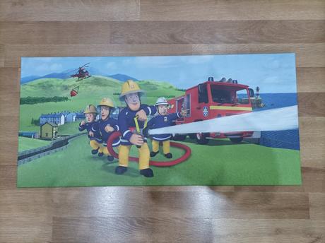Obrazy do detskej izby požiarnik sam, 