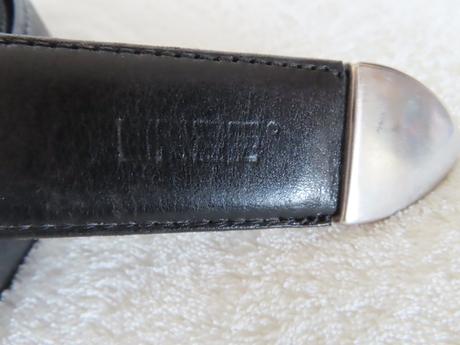 Pánsky čierny kožený opasok bree,